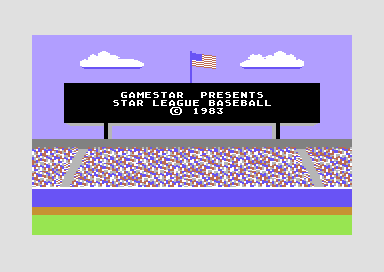 Star League Baseball screenshot 2 for Commodore 64
